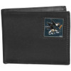 San Jose Sharks¬Æ Leather Bi-fold Wallet Packaged in Gift Box