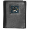 San Jose Sharks¬Æ Deluxe Leather Tri-fold Wallet