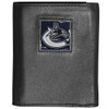 Vancouver Canucks¬Æ Deluxe Leather Tri-fold Wallet Packaged in Gift Box