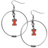 Illinois Fighting Illini 2 Inch Hoop Earrings