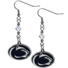 Penn St. Nittany Lions Crystal Dangle Earrings