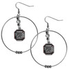 S. Carolina Gamecocks 2 Inch Hoop Earrings