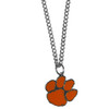 Clemson Tigers Chain Necklace with Small Charm