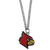 Louisville Cardinals Chain Necklace with Small Charm