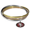 San Francisco 49ers Tri-color Bangle Bracelet