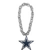 Dallas Cowboys Fan Chain Necklace NFL Foam Chain Fan Gear Silver