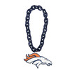 Denver Broncos Fan Chain Necklace NFL Foam Chain Fan Gear Navy