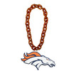 Denver Broncos Fan Chain Necklace NFL Foam Chain Fan Gear Orange