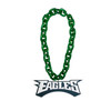 Philadelphia Eagles Fan Chain Necklace NFL Foam Chain Fan Gear Green