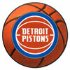 Detroit Pistons Basketball Rug - 27in. Diameter Basketball with Wordmark Primary Logo