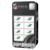Miami Dolphins Double Six Domino Set NFL Game Set Fan Collectible