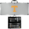 Tennessee Volunteers 8 pc Stainless Steel BBQ Set w/Metal Case