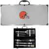 Cleveland Browns 8 pc Stainless Steel BBQ Set w/Metal Case