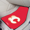 Calgary Flames Front Carpet Car Mat Set - 2 Pieces Flaming C Primary Logo