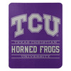 TCU Horned Frogs Blanket 50x60 Fleece Control Design