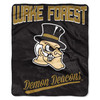 Wake Forest Demon Deacons Blanket 50x60 Raschel Alumni Design
