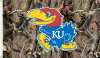 Kansas Jayhawks 3 Ft. X 5 Ft. Flag W/Grommets - Realtree Camo Background