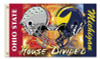 Michigan - Ohio St. 3 Ft. X 5 Ft. Flag W/Grommets - Helmet House Divided