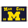 Michigan Wolverines Man Cave 3 Ft. X 5 Ft. Flag W/ 4 Grommets