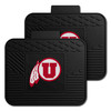University of Utah - Utah Utes 2 Utility Mats Circle & Feather Logo Black