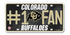 Colorado Buffaloes License Plate #1 Fan