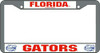 Florida Gators License Plate Frame Chrome