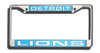 Detroit Lions License Plate Frame Laser Cut Chrome
