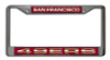 San Francisco 49ers License Plate Frame Laser Cut Chrome