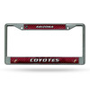 Arizona Coyotes License Plate Frame Chrome