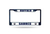 Buffalo Sabres License Plate Frame Chrome Navy