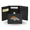 Denver Broncos Wallet Trifold Leather Embroidered