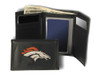 Denver Broncos Wallet Trifold Leather Embroidered