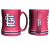 St. Louis Cardinals Coffee Mug - 14oz Sculpted Relief - Red