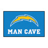 Los Angeles Chargers Man Cave UltiMat Bolt Primary Logo Navy