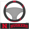 Nebraska Cornhuskers Steering Wheel Cover Embroidered NCAA Auto Accessory