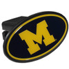 Michigan Wolverines Plastic Hitch Cover Class III