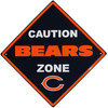 Chicago Bears Caution Wall Sign Plaque