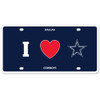 Dallas Cowboys Styrene License Plate