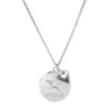 Dallas Cowboys Sterling Silver Circle with Heart Charm Necklace
