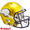 Minnesota Vikings Helmet Riddell Authentic Full Size Speed Style FLASH Alternate