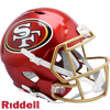 San Francisco 49ers Helmet Riddell Replica Full Size Speed Style FLASH Alternate