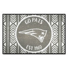 New England Patriots Southern Style Starter Mat Patriot Head Primary Logo Gray