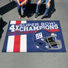 New York Giants Dynasty Ultimat Mat Giants Helmet Logo 4x Blue