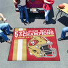 San Francisco 49ers Dynasty Tailgater Mat 49ers Helmet Logo 5x Red