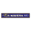 Baltimore Ravens Team Color Street Sign D√©cor 4in. X 24in. Lightweight