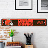 Cleveland Browns Team Color Street Sign D√©cor 4in. X 24in. Lightweight