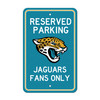 Jacksonville Jaguars Team Color Reserved Parking Sign D√©cor 18in. X 11.5in. Lightweight