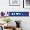 New York Giants Team Color Street Sign D√©cor 4in. X 24in. Lightweight