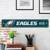 Philadelphia Eagles Team Color Street Sign D√©cor 4in. X 24in. Lightweight