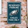 Philadelphia Eagles Team Color Reserved Parking Sign Decor 18in. X 11.5in. Lightweight